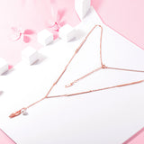 S925 Sterling Silver Pearl Feather Pendant Necklace Korean Jewelry Wholesale