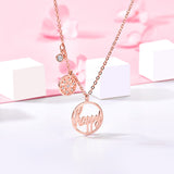 S925 Sterling Silver Alphabet Necklace Wholesale Jewellery