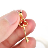 Gold Key Shape Pendant Silver Manufacturing Jewelry Charms Design