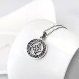 Silver Celtic Good Luck Knot Charm Necklace New Arrival Necklace