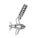 Airplane  beans charm S925 Sterling Silver Fashion Bracelet Beads Jewelry Accessories