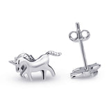 Animal Jewelry Horse Shape Stud Earring 925 Sterling Silver