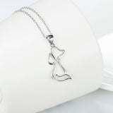 925 Sterling Silver For Baby'S Gift Animal Dog Shape Necklace So Cute