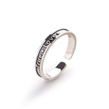 925 Sterling Silver Ring Korean Version Of The Simple Explosion Love Love Open Joint