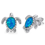  Opal Turtle Stud Earrings