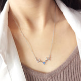 S925 Sterling Silver Necklace One Deer Have You Synthetic Glass Ornament Christmas Gift
