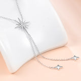 High Quality Cubic Zircon Pendant Tassel Necklace Wholesale 925 Sterling Silver