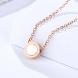 S925 sterling silver characteristic round pendant with chain jewelry sterling silver necklace jewelry