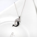 Double Fish Shaped Necklace Wholesale 925 Sterling Silver Necklace