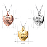 Girl Friends Necklace Good Friends Are Like Stars Heart Loving Necklace