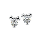 diamond bow earrings 