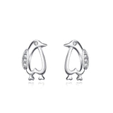 Symmetrical penguin stud earrings girl child birthday present earrings