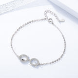S925 Sterling Silver Jewelry Piglet Bracelet Female Adjustable Bracelet Is Pig Hollow Zodiac Ins Girl Heart