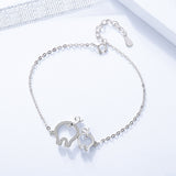 925 Sterling Silver Jewelry Cute Piglet Bracelet New Zodiac Pig Bracelet Accessories