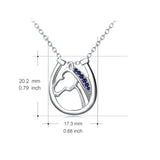 Classical Zirconia Charm Necklace Fashion Style Shape Necklaces