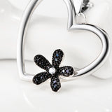 Heart & Flower Necklace Wholesale Valentine's Day Jewelry
