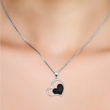 Two Heart Shaped Wholesale Pendant Necklace