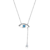S925 Sterling Silver Evil Eye Necklace Wholesale Pendant Necklace