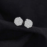 S925 Sterling Silver Fashion Personality Full Diamond Earrings Jewelry Cross-Border Exclusive