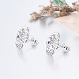 Flower Earrings Popular Women Accessory Jewelry Silver Design Earrings