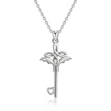 Celtic knot key S925 sterling silver necklace pendant fashion simple accessories jewelry