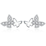 Flying Butterfly Couples Stud Earrings