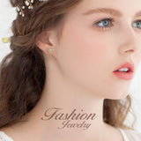 Gorgeous Bridal Jewelry Bridesmaid Gift AAA Cubic Zirconia Stud Earrings