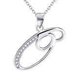 925 Sterling Silver Fashion Jewelry Woman Accessories Pendant Letter O