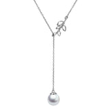 925 Sterling Silver Wholesale Shell Pearl Necklace Design Wedding Necklace