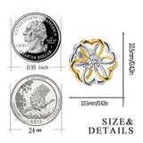 S925 Sterling Silver Earrings Hypoallergenic Color Separation Chrysanthemum Earrings Jewelry Cross-Border Exclusive