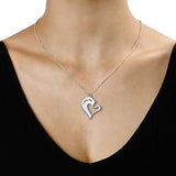 You're My Other Half 925 Sterling Silver Personalized  Heart Necklace Adjustable 16”-20”