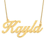 "Kayla" Personalized Classic Name Necklace - 925 Sterling Silver OEM And Customization