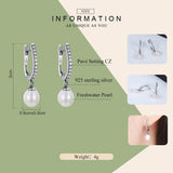 Authentic 925 Sterling Silver Unique Elegant Drop Earrings Women Fashion Fashion Earrings Silver Jewelry