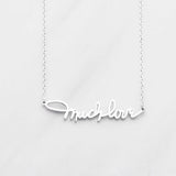 925 Sterling Silver Personalized  Name Necklace Adjustable 16”+2”