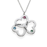 925 Sterling Silver Personalized Triple Heart Necklace - 925 Sterling Silver OEM And Customization