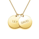 925 Sterling Silver Personalized Engraved Disc Necklace - 925 Sterling Silver OEM And Customization