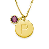 925 Sterling Silver Personalized Initial Charm Necklace Adjustable 16-20" - 925 Sterling Silver OEM And Customization