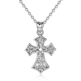 Celtic knot Cross Pendant Necklace