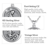 925 Sterling Silver Mermaid Pendant Necklace with Clear Crystal CZ locket necklace that holds pictures DIY Jewelry