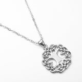 925 Sterling Silver Celtics Knot Tree Of Life Pendant Necklace For Men Women irish Celtics Knot Fine Jewelry