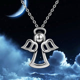 925 Sterling Silver God Girl Pendant Necklace Good Luck Charming Pendant Fashion luxury jewelry For Women girl Gifts