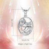 925 Sterling Silver Owl Tree of Life Pendant Necklace dainty bird necklace leaf branch owl Pendants for Women Gift