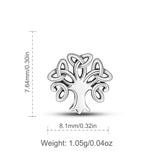 925 Sterling Silver Triquetra Celtics Knot Stud Earring Tree of Life Earrings for girl Fine Jewelry Christmas gift