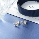 925 Sterling silver Celtics Knot earrings Shamrock stud esrring Clover Jewelry Friendship Gift Irish Blessing Gift