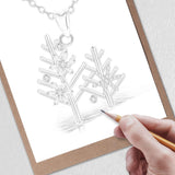 925 Sterling Silver AAA CZ Snow & Christmas Tree Pendants Necklaces Fine Jewelry for Women Christmas Gifts
