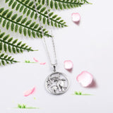 New 925 Sterling Silver Elephant Mother & Child & Tree Pendant Necklaces for Mother Baby Birthday gifts Fine Jewelry