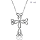 925 Sterling Silver Heart & Cross Pendant Necklace for Men Women Best friend Gift Sliver Necklaces Jewelry