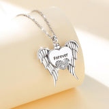 925 Sterling Silve Heart wing Pendant Keepsake Heart CZ Locket Necklace Memorial Urn Jewelry for Cremation Ashes Of Loved