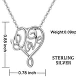 925 Sterling Silver Celtics Knot Love Style Necklace Pendant with Chain Heart S925 Jewelry for girl Gifts Collier