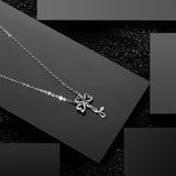925 Sterling Silver Key Pendant Neckalce Irish Celtics Love Knot Heart Charm Necklace Sliver Fine jewelry For Women